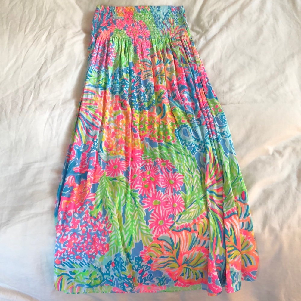 NWT lilly pulitzer strapless long dress ☀️